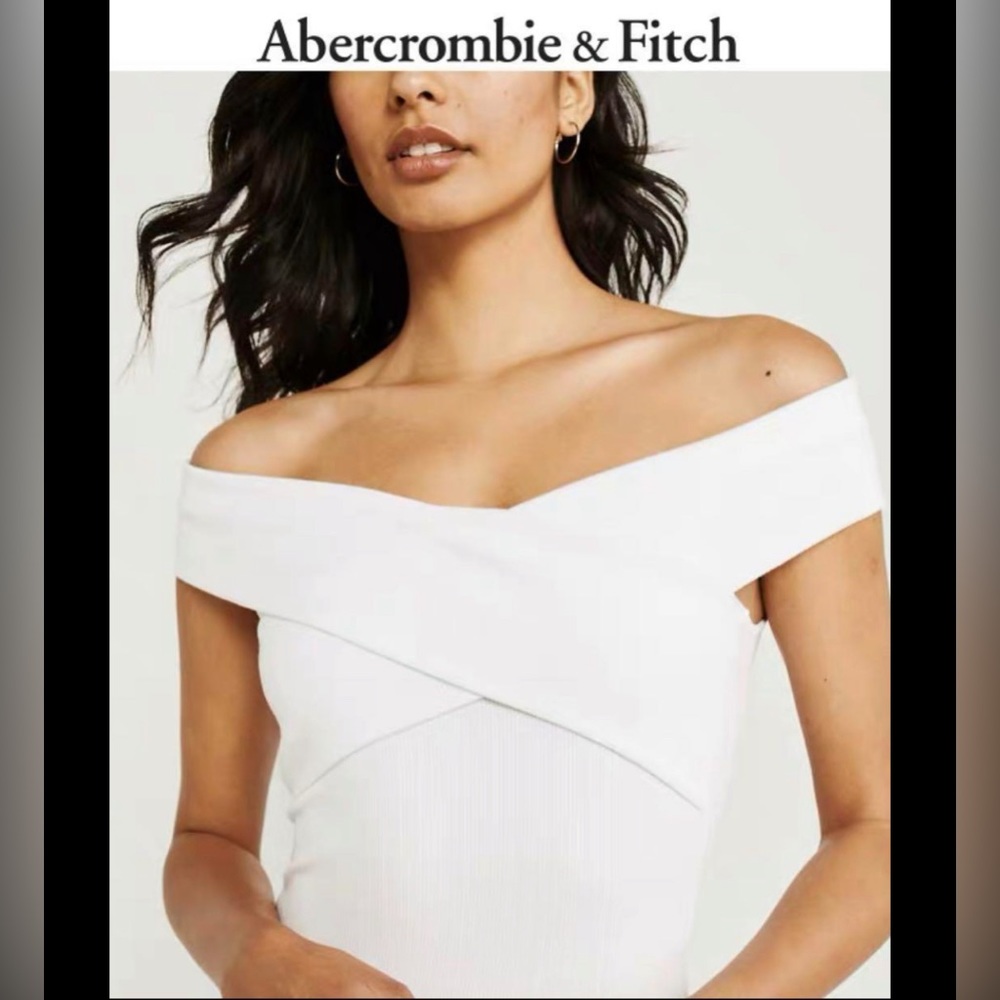 ABERCROMBIE WHITE BODYSUIT SMALL